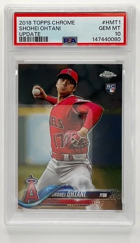 2018 Topps Chrome Update Shohei Ohtani #HMT1 RC Los Angeles Angels PSA 10