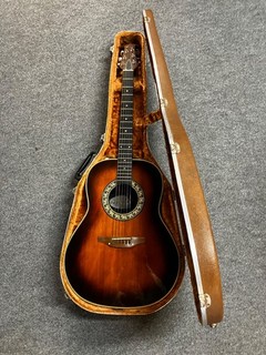 Vintage 1973 74 USA Ovation 1121 1 Artist Acoustic Guitar Sunburst w/ Case