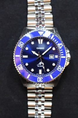 Casio Duro MDV106 Marlin Blue Ceramic Bezel Sapphire Crystal Jubilee Mod