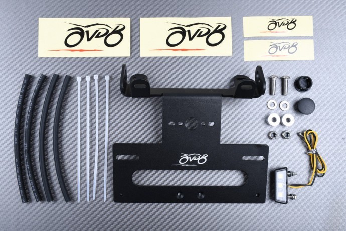 Support de plaque noir pour DUCATI Monster 1000 S de 2002 à 2006