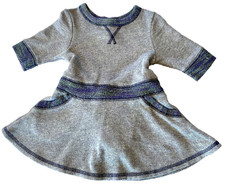 CAT & JACK GIRLS French Terry Sweatshirt Skater Knit Twirl Dress 18M TARGET NWOT