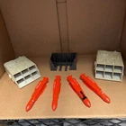 VINTAGE 1985 G.I. JOE USS FLAGG LAUNCHER 2 & 4 SPHINX MISSILES & Bomb Rack Lot