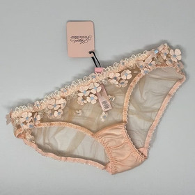 AGENT PROVOCATEUR SOLD OUT BETHANIE PEACH 32A & BRIEF 1 X SMALL or 2 SMALL BNWT