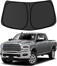 RAM Windshield Sun Shade for Dodge RAM 2500 3500 2010-2024 2025 Blocks UV Ray...