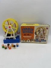 Vintage Toy The Busy Little FERRIS WHEEL Action w/7 Children +Box FOR REPAIR