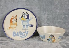 Zak Designs Bluey Plate Bowl Lot of 2 Childrens Dishes