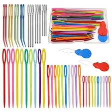 49 Pcs Yarn Needles Set Crochet Knitting Darning Tapestry Sewing Weaving Supplie