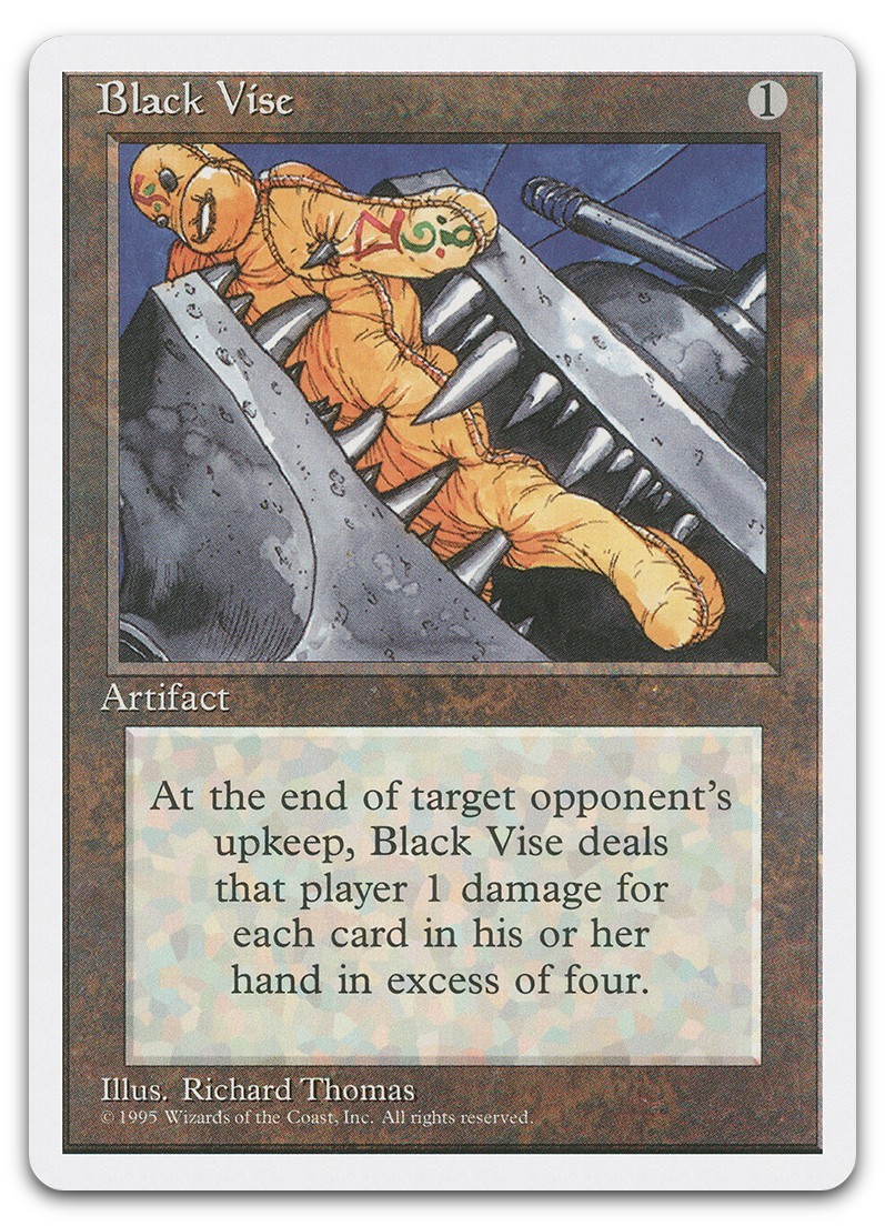 Black Vise #317 (LP) Fourth Edition 4ED Magic MTG