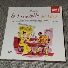 Puccini: La Fanciulla del West EMI Classics 2x CD Set Nilsson