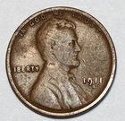 1911-S  KEY DATE Lincoln Cent Very Good