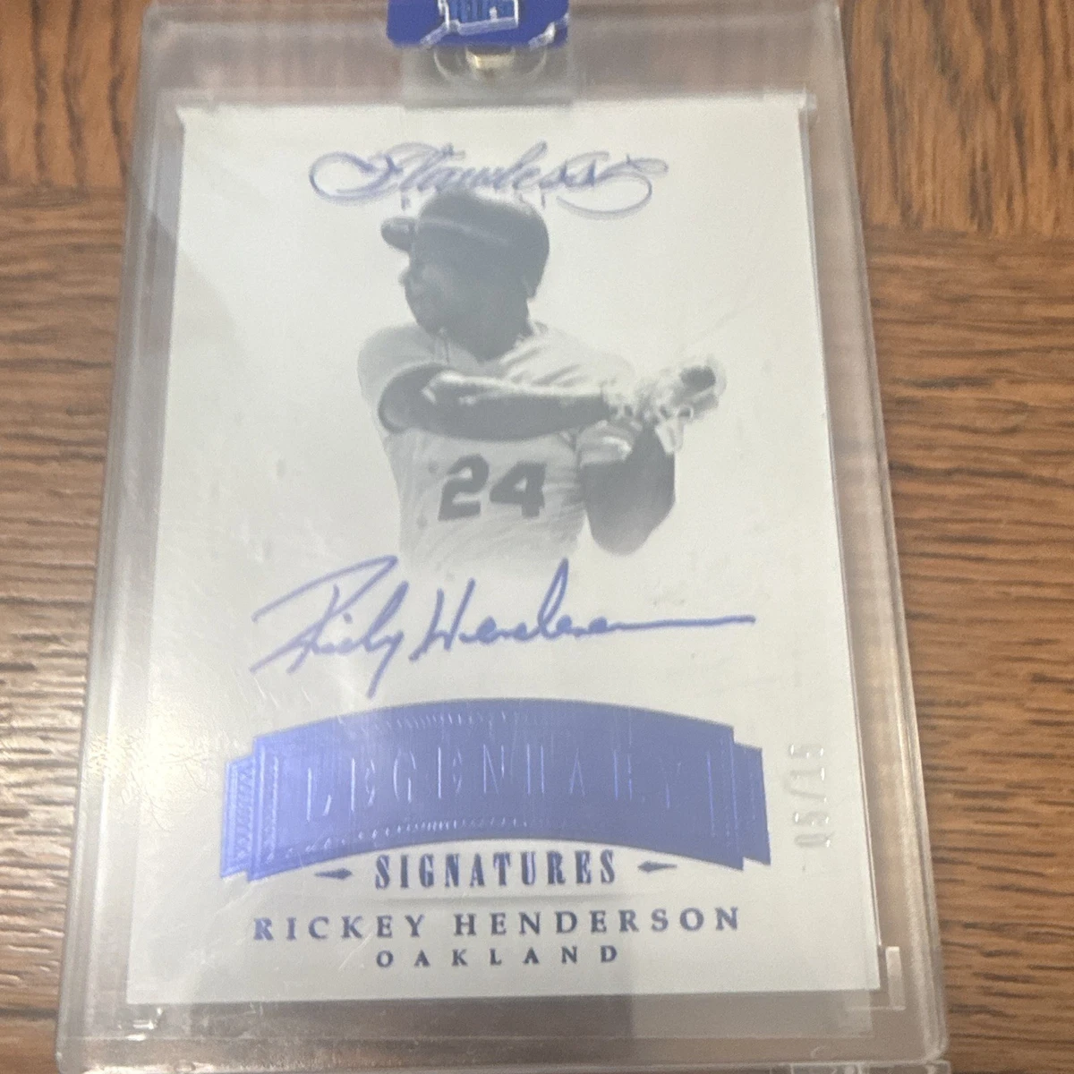 Rickey Henderson Baseball Original Autographed Sports Trading