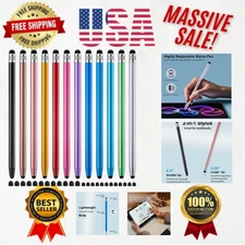 Touchscreen Stylus Pen Set - 12 High Sensitivity 2-in-1 Pens for iPad/Smartphone