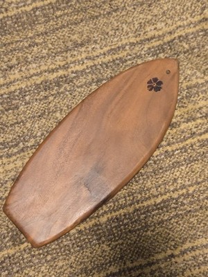 TropEco Hawaiian Surfboard Monkeypod Wood Cutting Charcuterie Serving Board