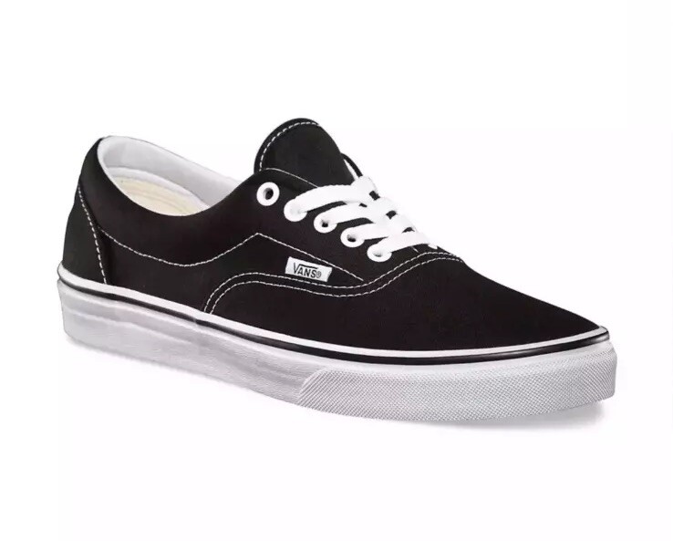 VANS Era Black White Unisex Skate Shoes Canvas Sneakers VN