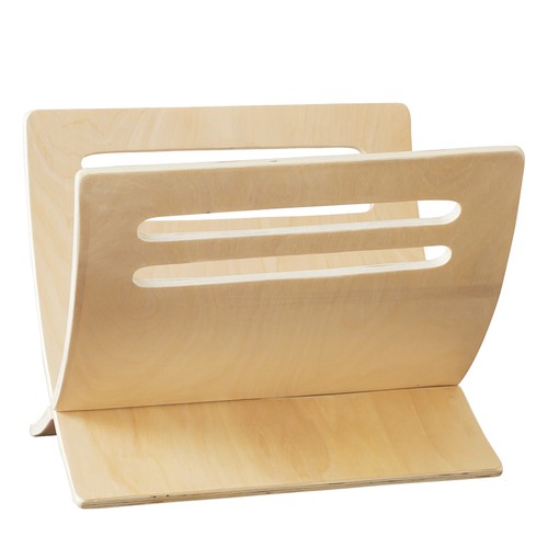 Zeitungsständer Zeitschriftenhalter Zeitungshalter Holz Ablage Natur Homestyle4u - Bild 9 von 12
