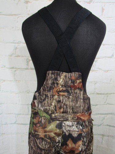Cabela's Mossy Oak Hunting camouflage thermal lined Dungarees, Overalls Medium - Picture 8 of 13