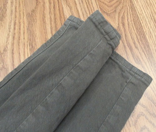 J.CREW 484 SLIM FIT COTTON/SPANDEX JEANS OLIVE DRAB Sz 29W x 32L - Picture 2 of 7