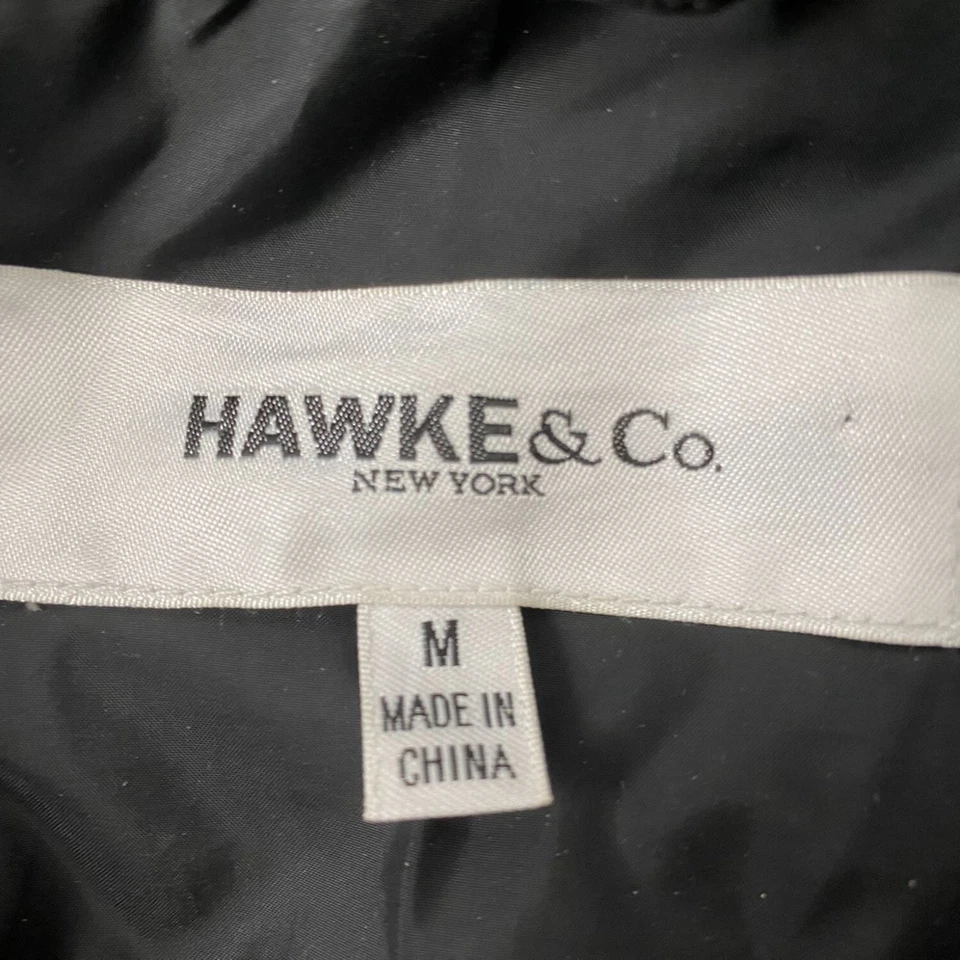 Chaqueta acolchada de plumón para mujer Hawke & Co. M negra 80 % plumón 20 % forro de plumas Foto 3 de 4