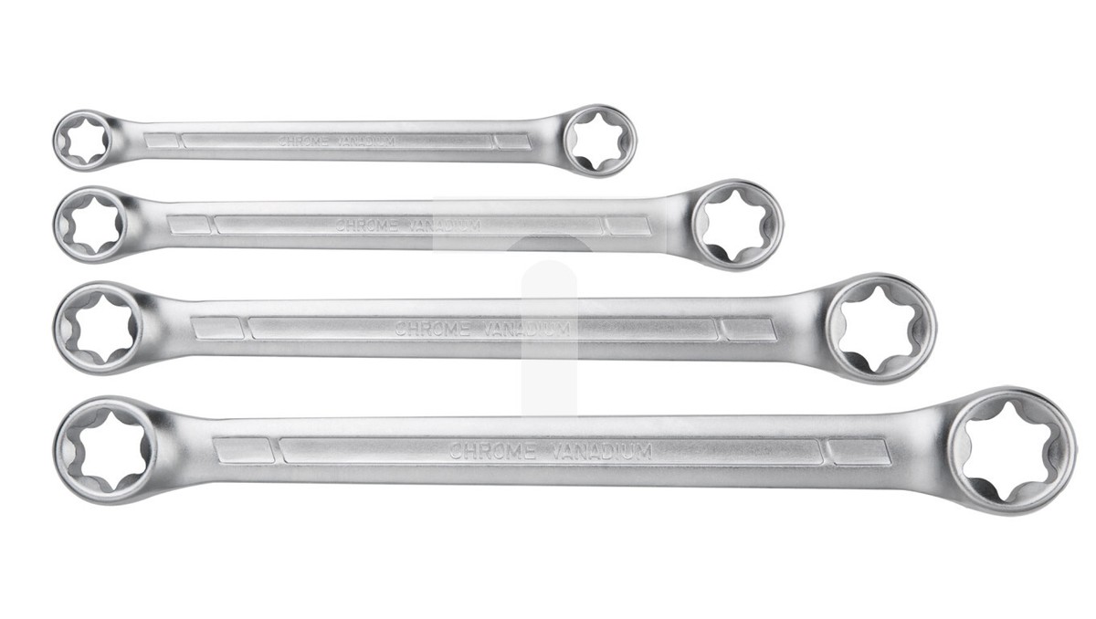 Torx T6-T24 Ring Spanner, Set of 4, 09-980 /T2DE Torx T6-T24 Ring Spanner, Set of 4, 09-980 /T2DE