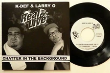 K-DEF & LARRY O 7" Chatter in the Background HIP HOP 2018 Mint-      Gt 193