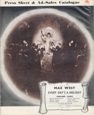 "EVERY DAY'S A HOLIDAY"-ORIG BRITISH PRESSBOOK-MAE WEST-EDMUND LOWE