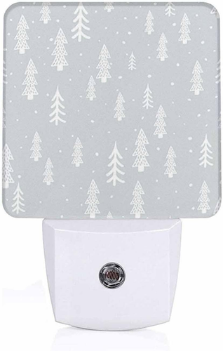 LED Night Light,Winter Forest Scandinavian LED Night Light Plug into Wall with D - Picture 7 of 12