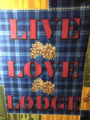 Woodland Creek Be Outdoor Ready Soft Fleece Blanket Throw Live Love Lodge - Image 1 of 4