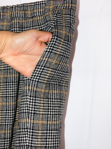 Vtg 2 Pcs PENDLETON Women's Brown White Plaid Wool Blazer Pants Suit Set Sz 12 - Picture 11 of 14