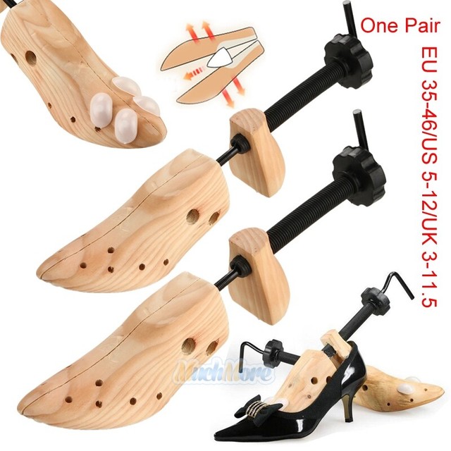 Single/Pair of Adjustable Wooden Shoe Stretcher 2 Way Expander US Mens