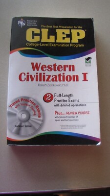 CLEP Test Preparation  Western Civilization I by Robert Ziomkowski w/CD