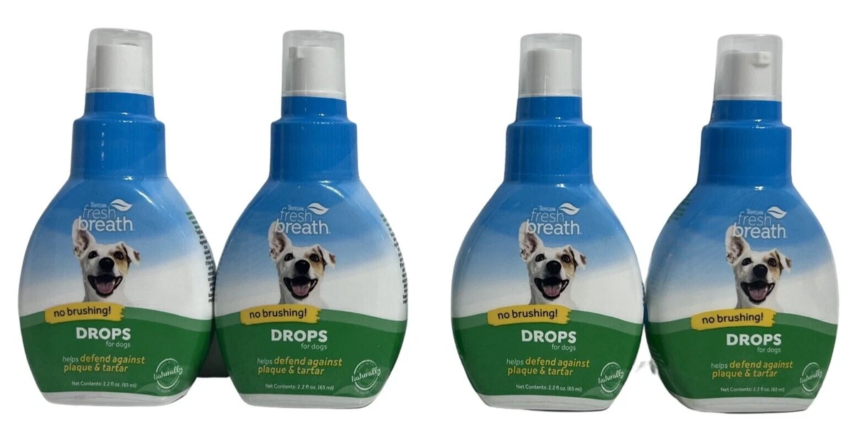 Dog breath on sale water drops