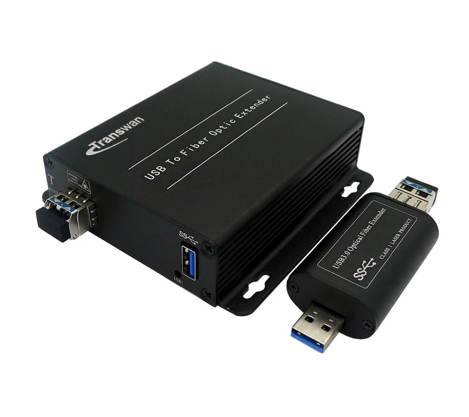 USB 3.0 Fiber Extender over Single-mode Fiber to Max 820 FT w/ SFP, Speed 5Gbp - Image 2 of 4