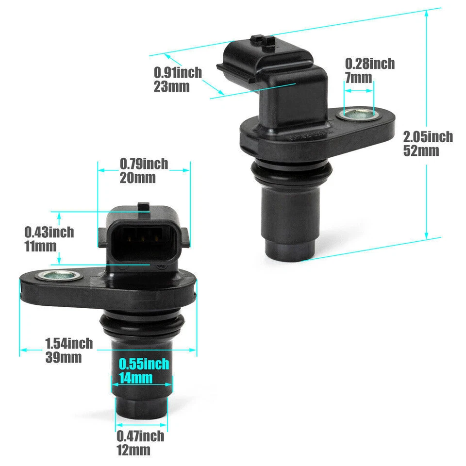 Sensor de posición del árbol de levas del motor de levas 2 piezas para Infiniti Nissan Máxima 23731-JA11A Foto 2 de 4