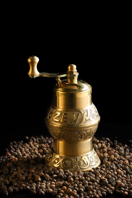 SOZEN Turkish Handmade Brass Pepper Grinder Mill ISTANBUL Mill 11cm 4.1''