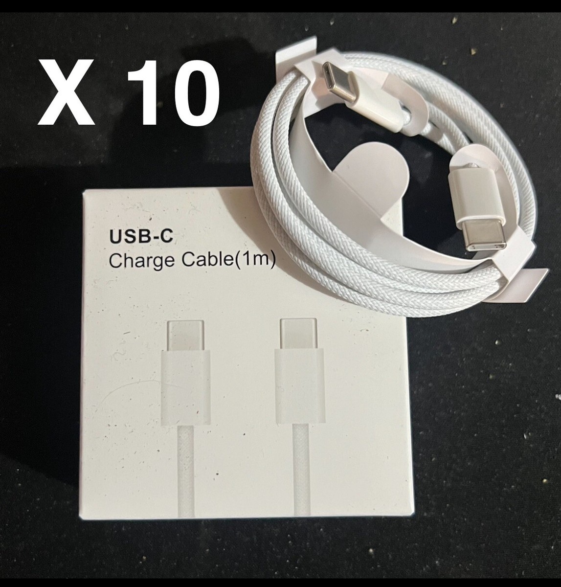 10 x Original USB-C Fast Charger For iPhone 15 Pro Max XS Type C Cable  Ft - Main Image