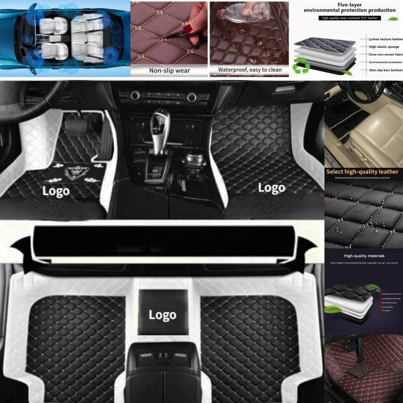 Custom For Lexus LC500 LC500h Car Floor Mats Front&Rear Waterproof Auto Carpets Foto 2 de 4