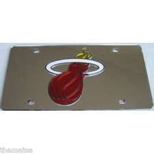 MIAMI HEAT TEAM LOGO NBA BASKETBALL LASER CUT LICENSE PLATE MADE IN USA
