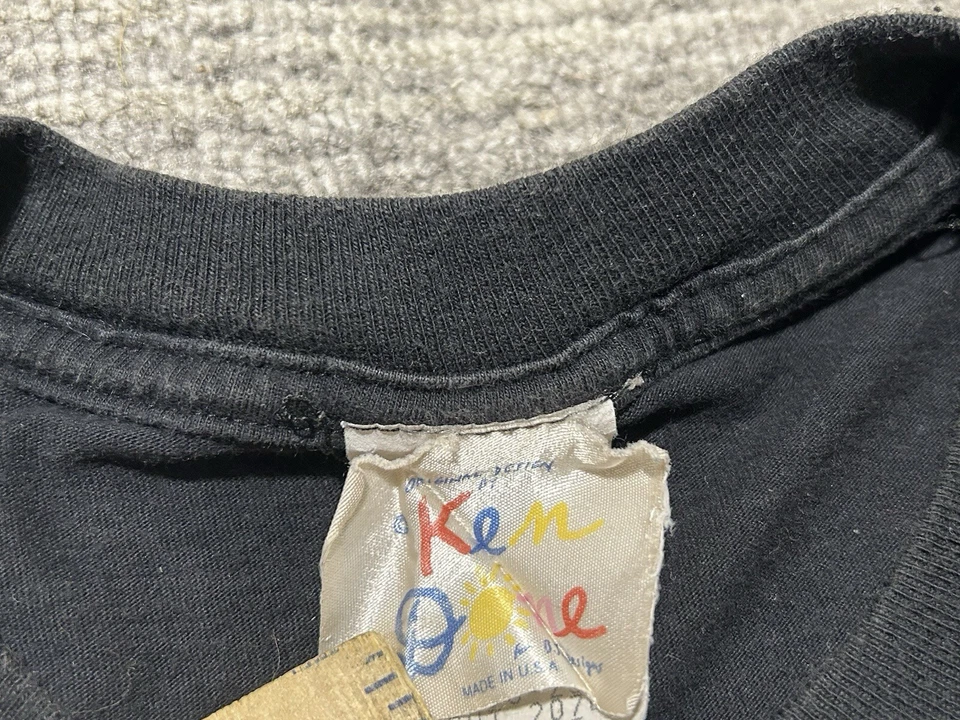 ВИНТАЖНАЯ РУБАШКА BLOOMIES BLOOMINGDALE для взрослых очень большой поп-арт KEN СДЕЛАНО РЕДКАЯ - Изображение 3 из 4