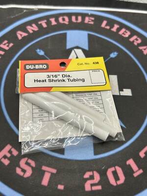Du-Bro /Dubro. 438 3/16'' Diameter Heat Shrink Tubing