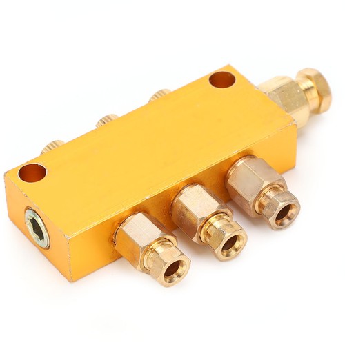 Oil Distributor Adjustable Lube Piston Separator Divider Valve Lubrication CX4 - Picture 5 of 22