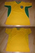 Men's Brazil M Rhinox Soccer Futbol Jersey (Yellow) Jersey