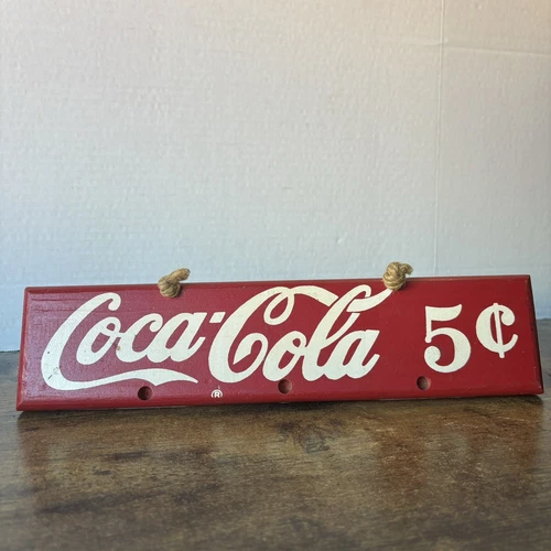 Vintage Wooden Hangable Coca Cola Coat Rack - No Knobs - Gatlinburg, TN 1997