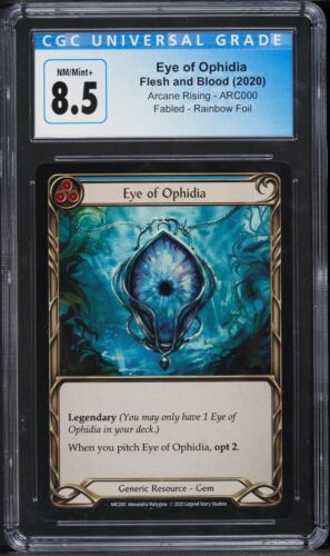 2020 FLESH & BLOOD ARCANE RISING RAINBOW FOIL EYE OF OPHIDIA #ARC000 - Picture 1 of 2
