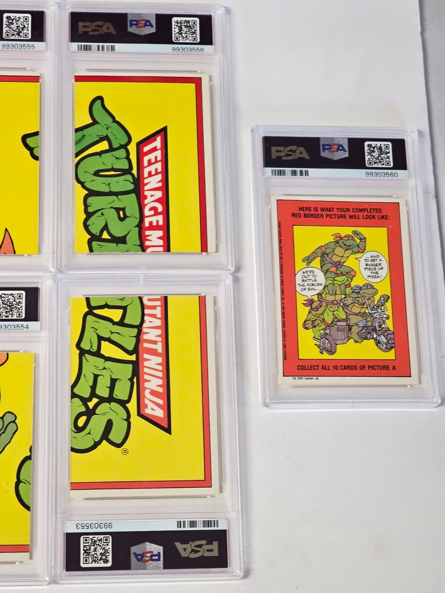 1989 Topps Teenage Mutant Ninja Turtles Complete PSA Graded