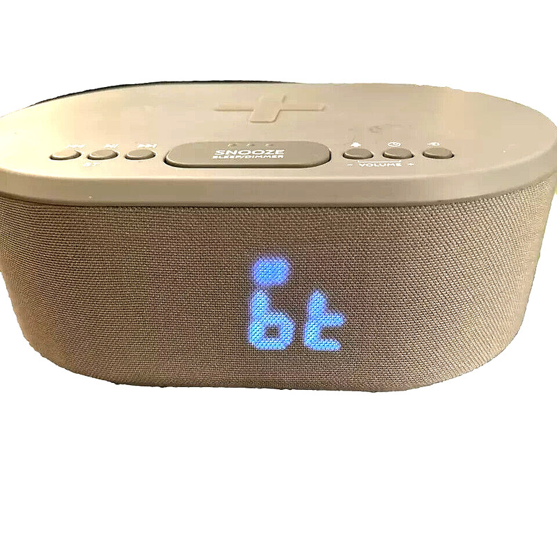 i-Box Dawn LED Alarm Clock Radio Bluetooth Speaker W/Out Wireless Charging Pad