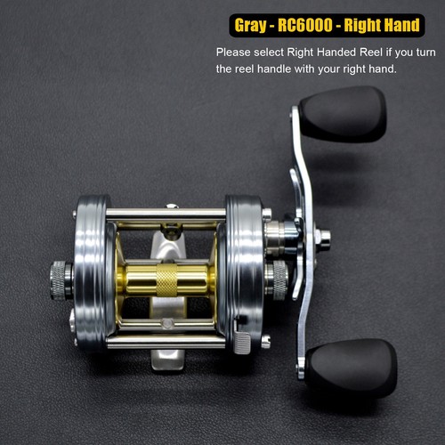 Carrete redondo todo metal CAMEKOON baitcasting pesca empuñaduras dobles 5,3:1 alta velocidad - Imagen 25 de 28