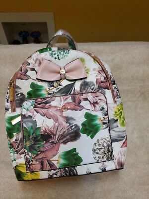 Dune London Vegan Leather Adjustable Strap Backpack pink  display picture 1