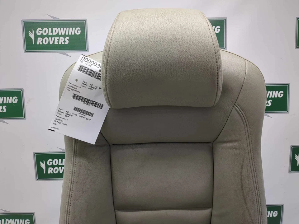 06 07 08 09 Saab 9-5 Front Seat Drivers Aero Parchment - Image 3 of 4