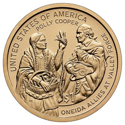 2026 D $1 Native American - Polly Cooper @ Valley Forge - Golden Dollar
