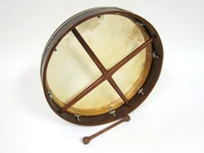 18" BODHRAN IRISH STYLE TUNABLE GOATSKIN DRUM HEAD w/ TIPPER